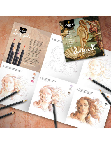 Conjunto de 24 lápices de colores Castle Arts Botticelli
