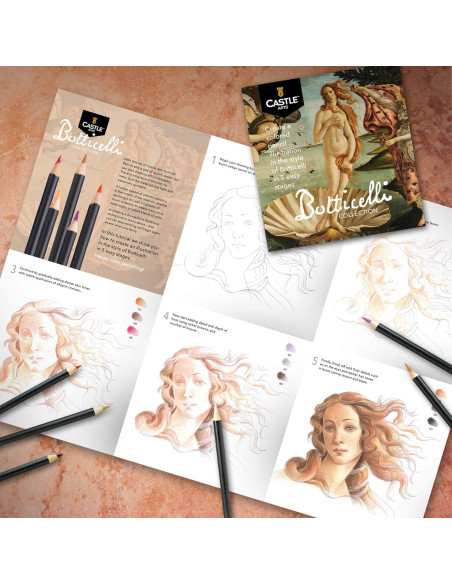 Conjunto de 24 lápices de colores Castle Arts Botticelli