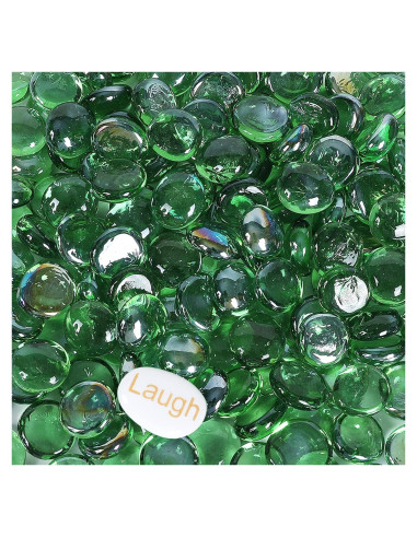 Perlas de Vidrio Ausluru 2,27kg Verde para Decoración
