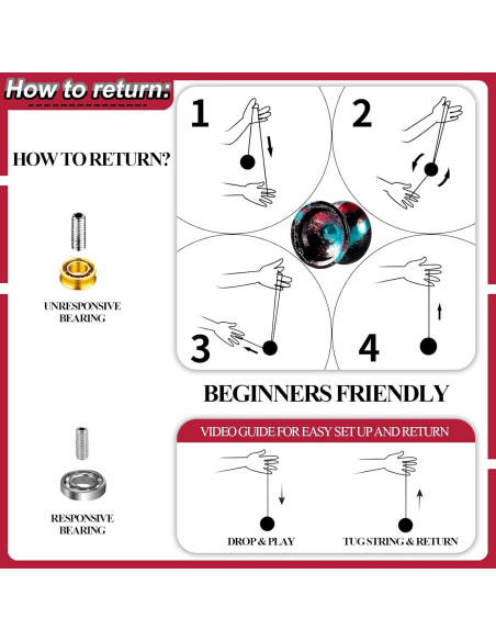 Yoyo Profesional JOLESHARE T1 No Responsivo con Accesorios