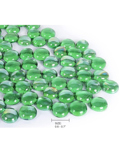 Perlas de Vidrio Ausluru 2,27kg Verde para Decoración