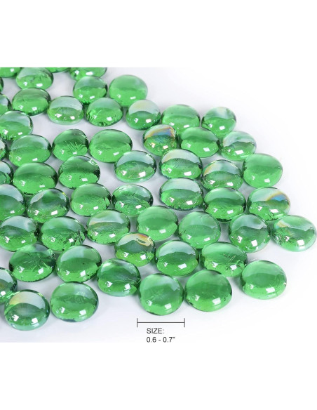 Perlas de Vidrio Ausluru 2,27kg Verde para Decoración