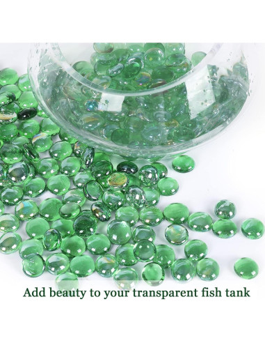 Perlas de Vidrio Ausluru 2,27kg Verde para Decoración