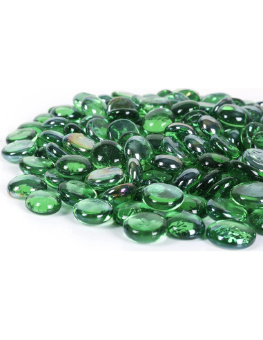 Perlas de Vidrio Ausluru 2,27kg Verde para Decoración