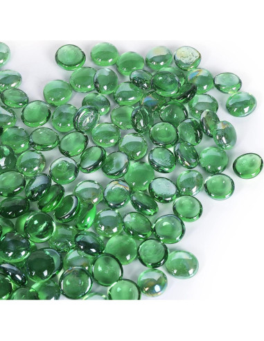Perlas de Vidrio Ausluru 2,27kg Verde para Decoración