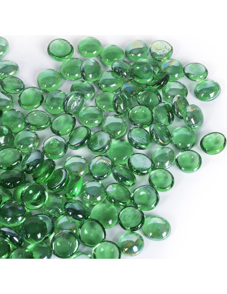 Perlas de Vidrio Ausluru 2,27kg Verde para Decoración