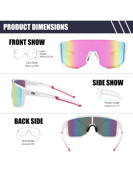 Gafas de Ciclismo FEISEDY UV400 Marco Ligero TR90