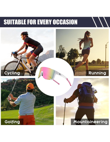 Gafas de Ciclismo FEISEDY UV400 Marco Ligero TR90