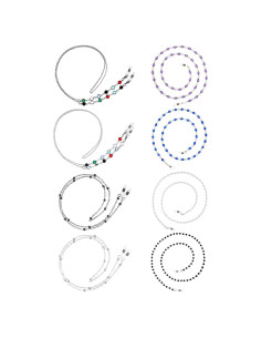 Cadena de Gafas Frienda 8 Pcs Perlas Elegantes para Mujeres