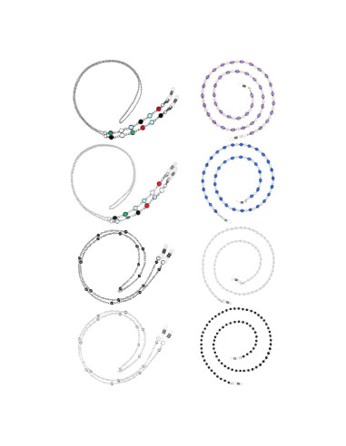 Cadena de Gafas Frienda 8 Pcs Perlas Elegantes para Mujeres