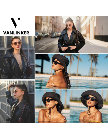 Gafas de sol polarizadas VANLINKER VL9743 unisex redondas