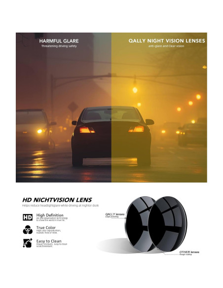 Gafas de sol QALLY polarizadas para hombres con UV