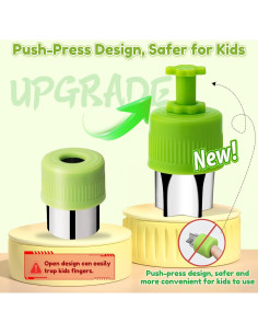 Juego de cuchillos Montessori para niños - 13 piezas seguras 2