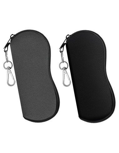 Funda para Gafas MoKo Neopreno 2 Piezas Gris y Negro