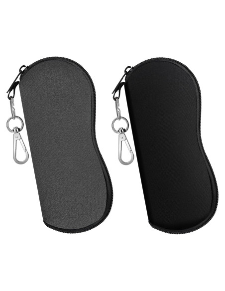 Funda para Gafas MoKo Neopreno 2 Piezas Gris y Negro