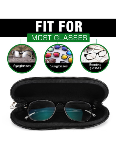 Funda para Gafas MoKo Neopreno 2 Piezas Gris y Negro