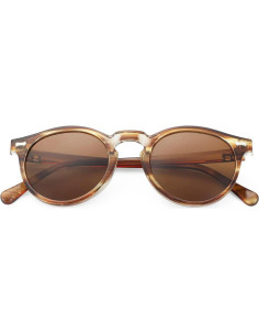 Gleyemor Gafas de Sol Polarizadas UV400 Redondas 48mm 2