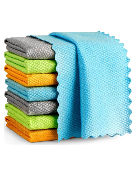 Paños de Microfibra AIDEA 40x40 cm 8PK Sin Pelusa