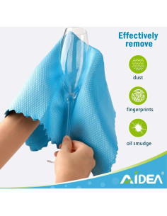 Paños de Microfibra AIDEA 40x40 cm 8PK Sin Pelusa 2