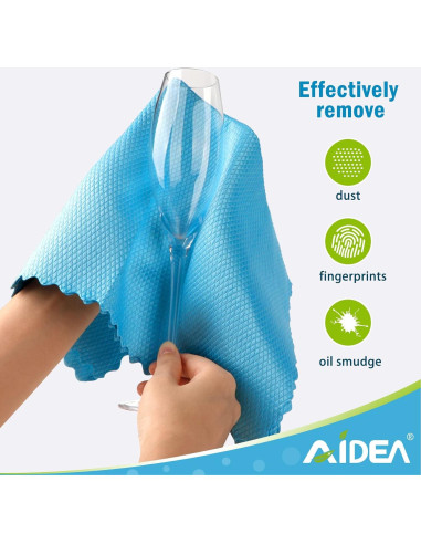 Paños de Microfibra AIDEA 40x40 cm 8PK Sin Pelusa