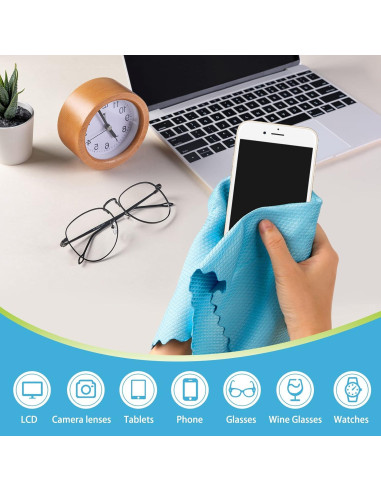 Paños de Microfibra AIDEA 40x40 cm 8PK Sin Pelusa