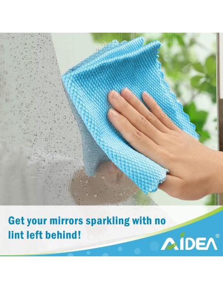 Paños de Microfibra AIDEA 40x40 cm 8PK Sin Pelusa