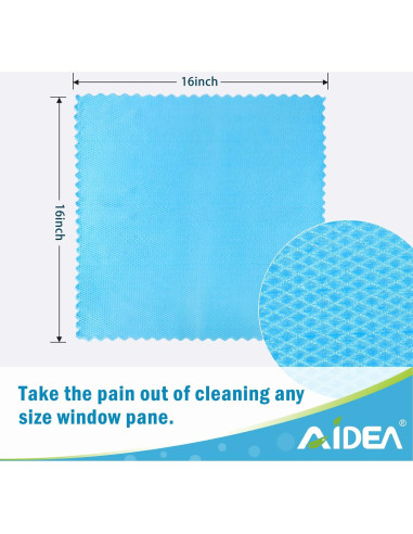 Paños de Microfibra AIDEA 40x40 cm 8PK Sin Pelusa