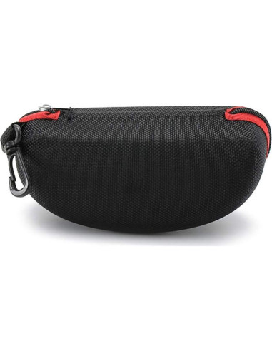 Estuche para Gafas de Sol 3 Piezas EVA con Cremallera Roja