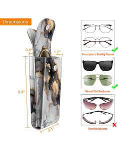 Funda Doble para Gafas Fintie con Gancho y Paños de Limpieza 2