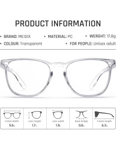 Gafas de Seguridad Antivaho Claras - Ligeras y Modernas 2