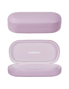 Funda Dura de Cuero Molshine para Gafas de Sol Grande