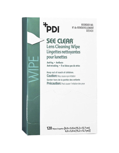 Toallitas de Limpieza de Lentes PDI See Clear 120 Pzas
