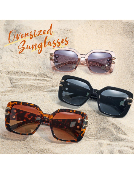 Gafas de sol JM Vintage cuadradas polarizadas UV 54mm