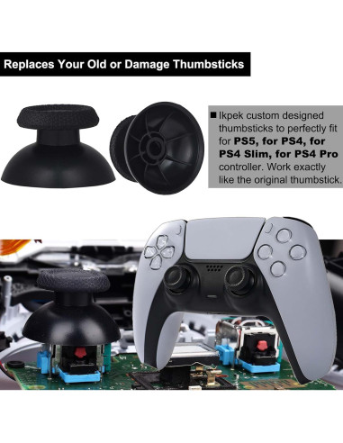 Repuestos de Thumbsticks Ikpek para PS5 y PS4 - 8 Piezas