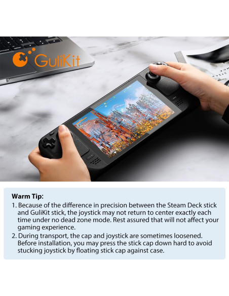 Joystick GuliKit para Steam Deck Tipo A&B, Sin Deriva, 2 Pzs