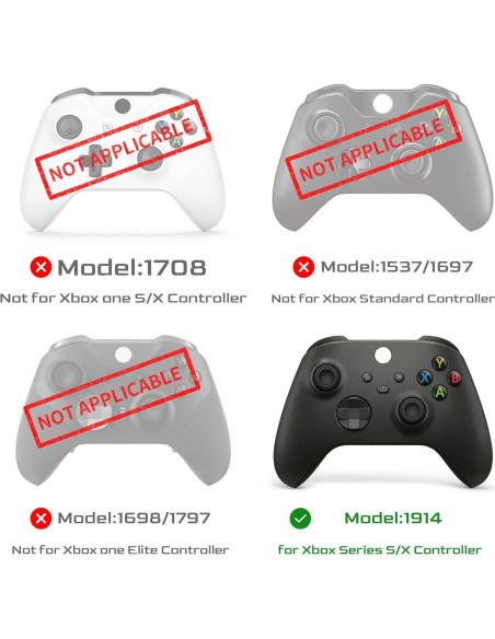 Kit de Reparación 25PCS Benseager para Controlador Xbox Series X/S