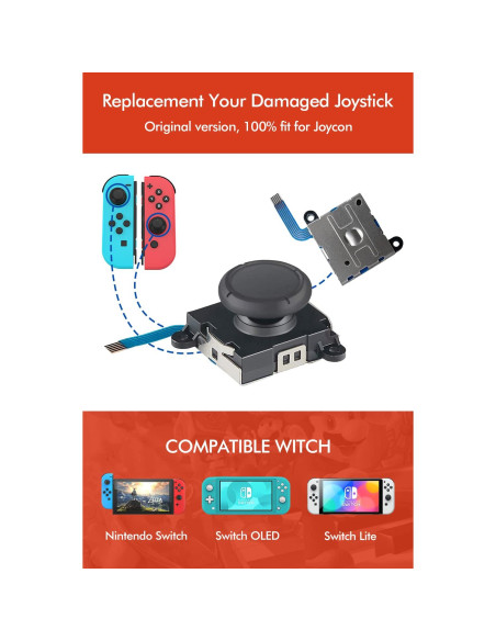 Kit Reemplazo Joystick Joycon olclassic 48 en 1 Switch