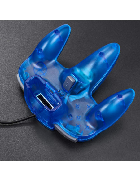 Controlador KIWITATA N64 Retro Azul Claro con Cable 1.7m