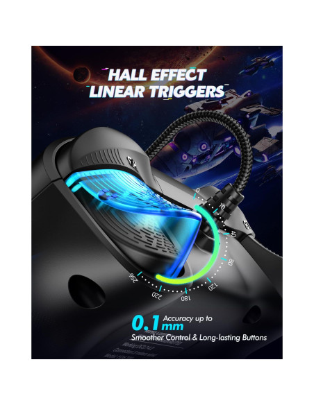 Controlador de Juego Con Cable UNIHOW para PC y Switch