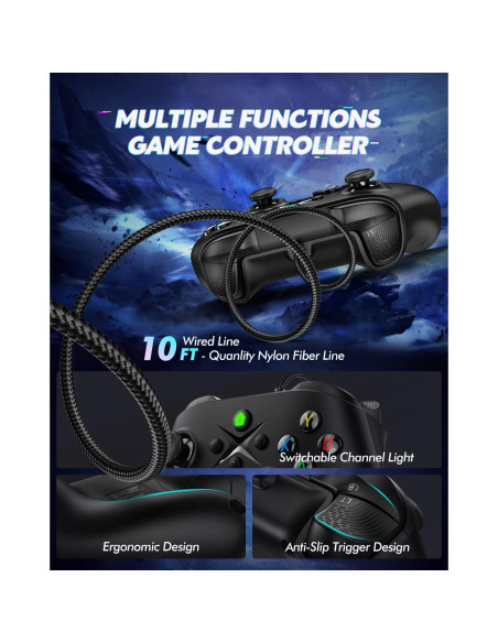 Controlador de Juego Con Cable UNIHOW para PC y Switch