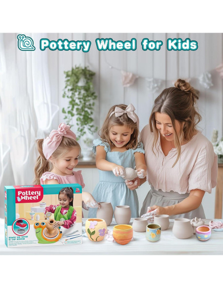 Torno de Alfarería Fedonak Mini con 1.7 kg de Arcilla