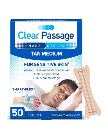 Tiras Nasales ASO Pequeñas 50 Unidades Alivio Congestión