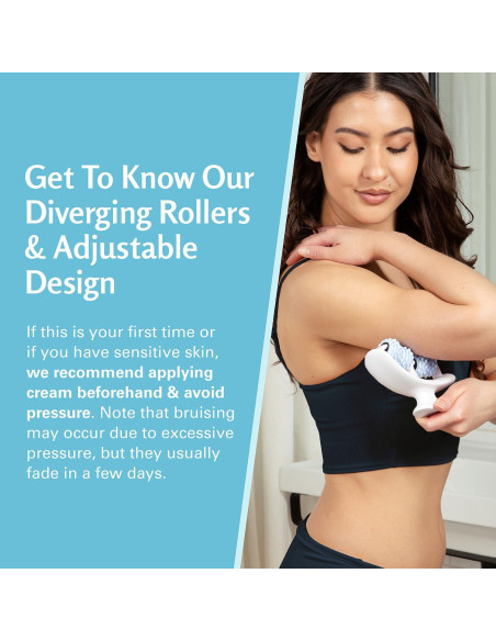 Rodillo Anticelulitis M3 Naturals Multicolor - Masajeador Drenaje Linfático