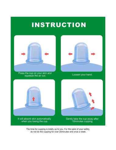 Conjunto de Ventosas de Silicona SHKIBY Anticelulitis