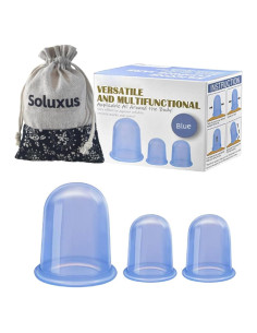 Conjunto de Ventosas de Silicona Soluxus 4 Piezas Anticelulitis