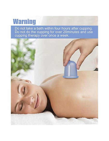 Conjunto de Ventosas de Silicona Soluxus 4 Piezas Anticelulitis