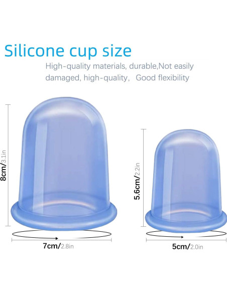 Conjunto de Ventosas de Silicona Soluxus 4 Piezas Anticelulitis