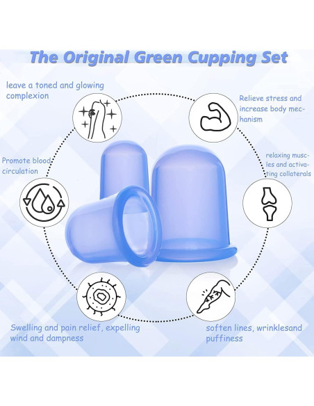 Conjunto de Ventosas de Silicona Soluxus 4 Piezas Anticelulitis