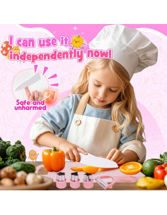 Juego de cuchillos seguros para niños 9 piezas Montessori 2