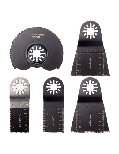 Juego de 5 Hojas de Serrar Oscilante CBTONE para Multiherramienta